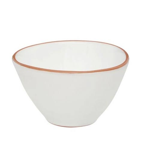 iShopping - Premier Home White Glazed Terracotta Bowl (722846)