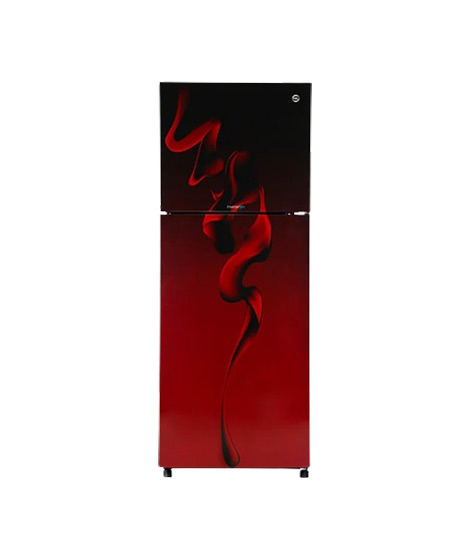 iShopping - PEL InverterOn Flat Glass Door Freezer-on-top Refrigerator 8 Cu Ft (PRINVOGD-2350)-Maroon Blaze