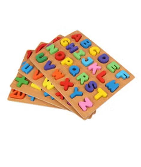 iShopping - Bjm Generic Alphabet And Numbers Wooden Puzzle Board Game (N49000772A)