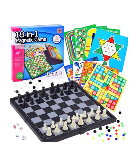 iShopping - Planet X New Educational 18 in 1 Magnetic Board Game Set (PX-11981)