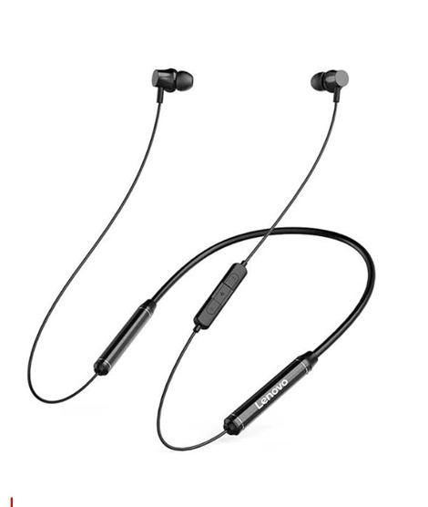 iShopping - Lenovo Neckband Bluetooth Headset Black (QE08)