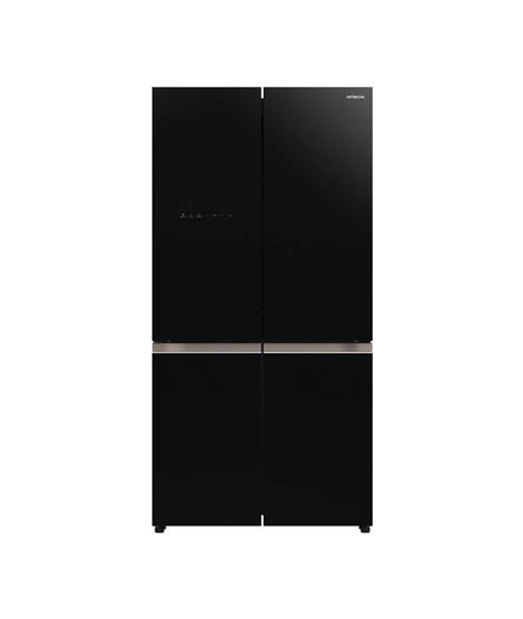 iShopping - Hitachi 4 Door French Bottom Freezer Refrigerator 20 Cu Ft Glass Black (R-WB640VF)