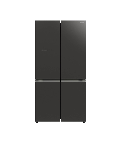 iShopping - Hitachi 4 Door French Bottom Freezer Refrigerator 20 Cu Ft Glass Mauve Gray (R-WB640VF)