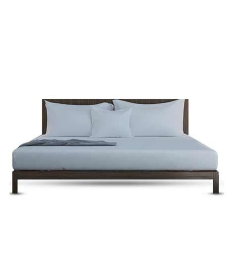 iShopping - Rainbow Linen Bed Sheet Set King Size Silver Grey (Pack Of 3)