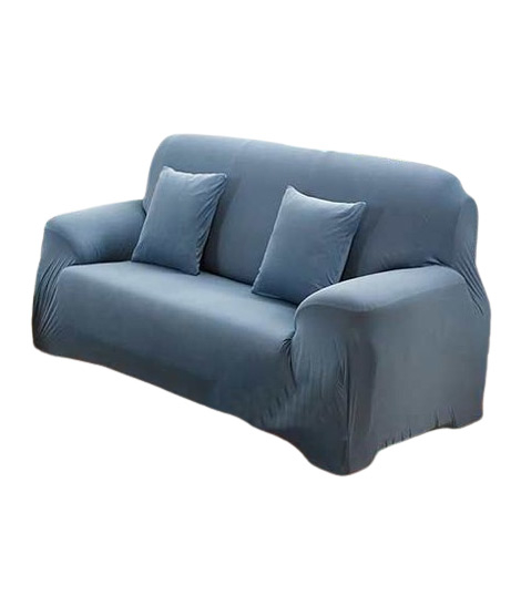 iShopping - Rainbow Linen Jersey Sofa Cover 5 Seater Light Blue