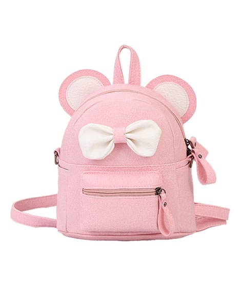 iShopping - Rangoon Bow Mini Backpack For Women Light Pink