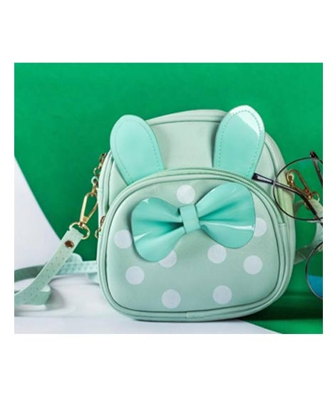 iShopping - Rangoon Bow Polka Mini Backpack For Women Green