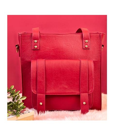 iShopping - Rangoon Messenger Bag For Women Red