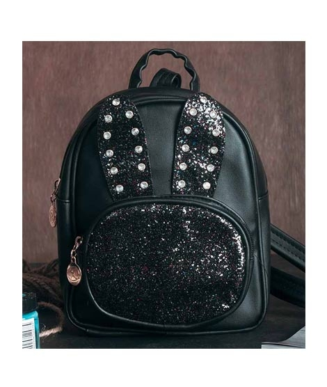 iShopping - Rangoon Rabbit Mini Backpack For Women Black