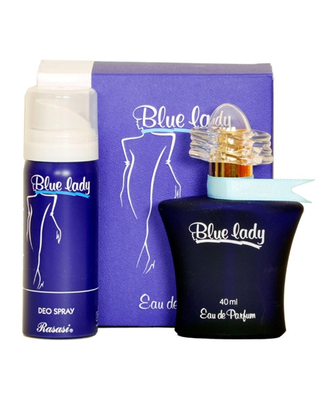 iShopping - Rasasi Blue Lady Eau De Parfum For Women 40ml with Free Deodorant Spray