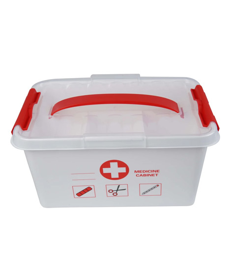 iShopping - Raza Shop First Aid Medicine Storage Box - White