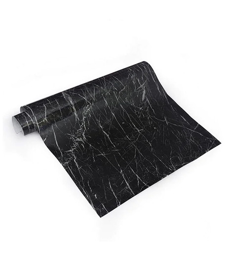 iShopping - Raza Shop Self Adhesive Marble Sheet For Kitchen - Black