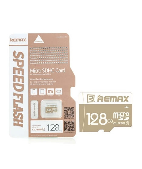 iShopping - Remax 128GB Speed Flash Micro SD Memory Card Brown