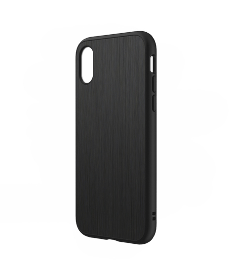 iShopping - RhinoShield SolidSuit Brushed Steel Black Case For iPhone X