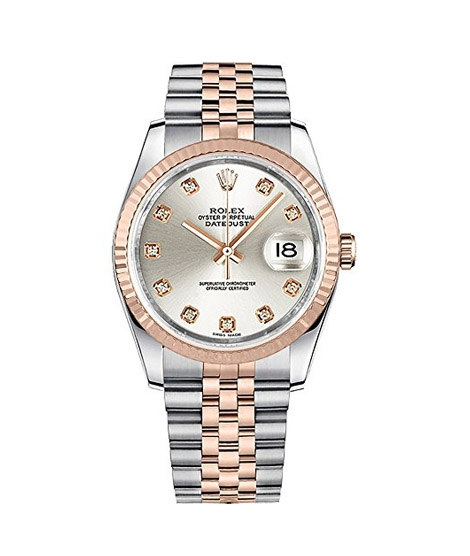 iShopping - Rolex Datejust 36 Men's Watch Rose Gold (116231-SLVDJ)
