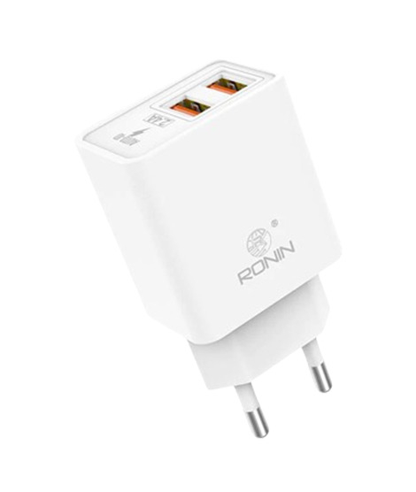 iShopping - Ronin Dual Port Lightning Charger - White (R-615)
