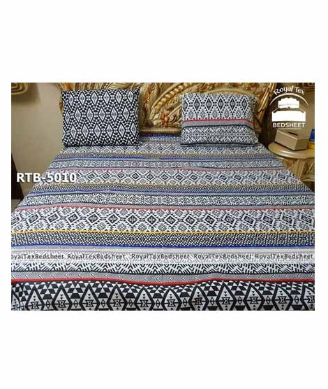 iShopping - Royal Tex Printed Double Bed Sheet (RTB-5010)