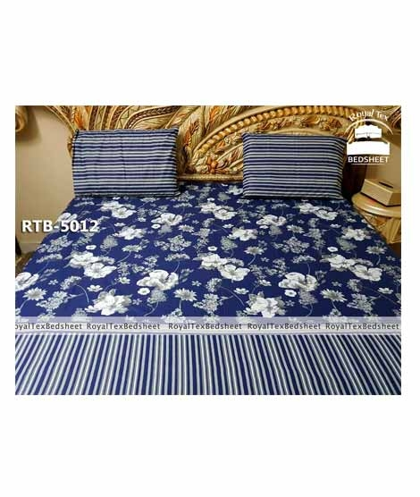 iShopping - Royal Tex Printed Double Bed Sheet (RTB-5012)