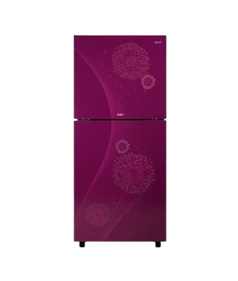 iShopping - Orient Ruby 260 Freezer-On-Top Glass Door Refrigerator 9 Cu Ft-Planet Purple