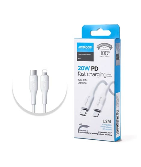 iShopping - Joyroom Type-C To Lightning 1.2m Charging Cable White (S-1224M3)