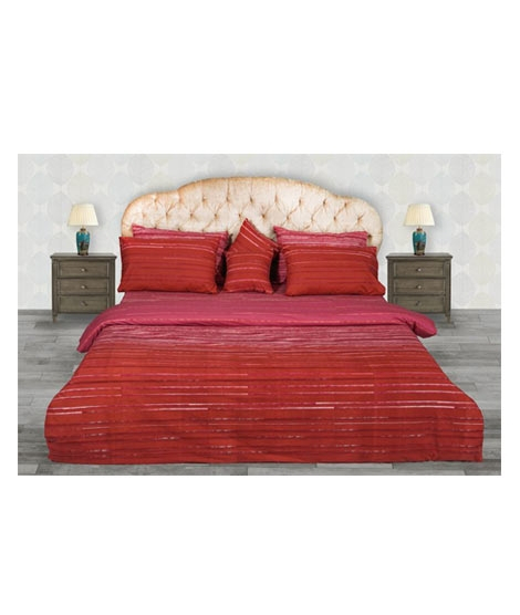 iShopping - Jamal Home King Size Bed Sheet With 2 Pillows (0058)