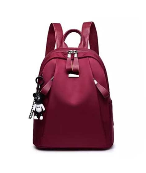 iShopping - Saad Collection Luxury Drawstring College Bag For Women Mehroon