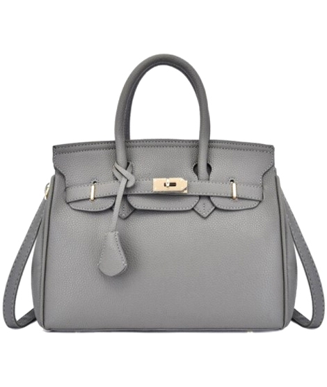 iShopping - Saad Collection PU Leather Hand Bag For Women Grey (0048)