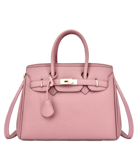 iShopping - Saad Collection PU Leather Hand Bag For Women Pink (0049)