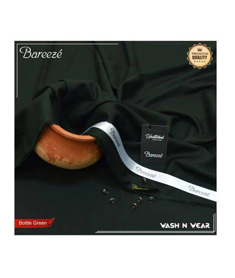 iShopping - Sabri Textile Original Bareeze Unstitched Suits For Men-Bottle Green