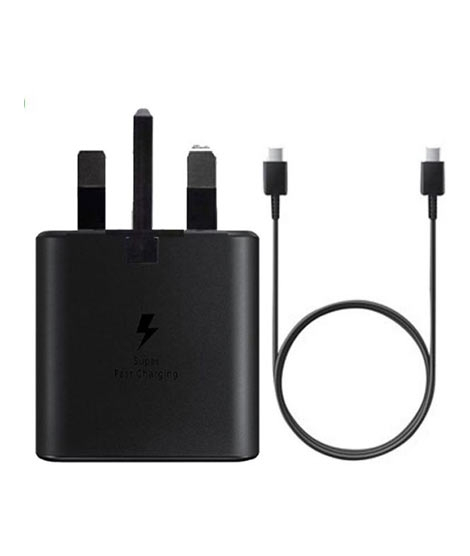 iShopping - Samsung 25W 3 Pin Fast Charging Travel Adapter Black