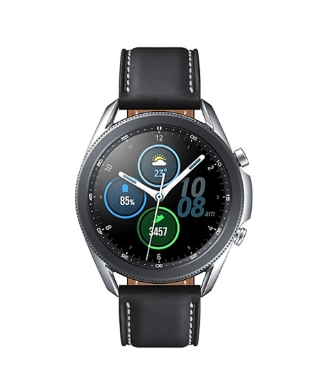 iShopping - Samsung Galaxy Watch 3 45mm Smartwatch Silver (SM-R840NZKAXME)