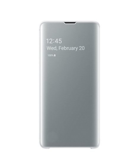 iShopping - Samsung Clear View White Case For Galaxy S10