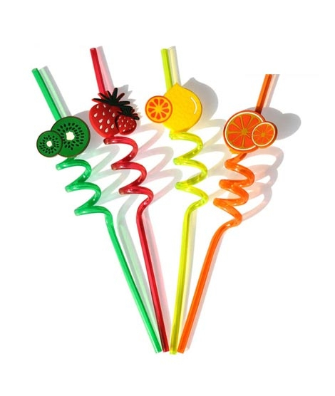 iShopping - Sasti Market Colorful Art Drinking Fruit Straw Pack Of 4