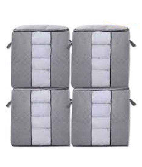iShopping - Sasti Market Foldable Clothes Organizer Box - Large (Pack Of 4)