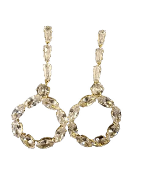 iShopping - Shaz Jewels Zircon Earrings For Women White