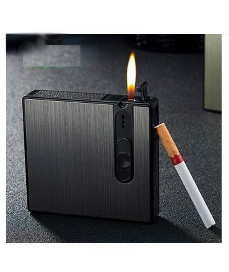 iShopping - Shop Zone Portable Automatic Cigarette Case With Lighter