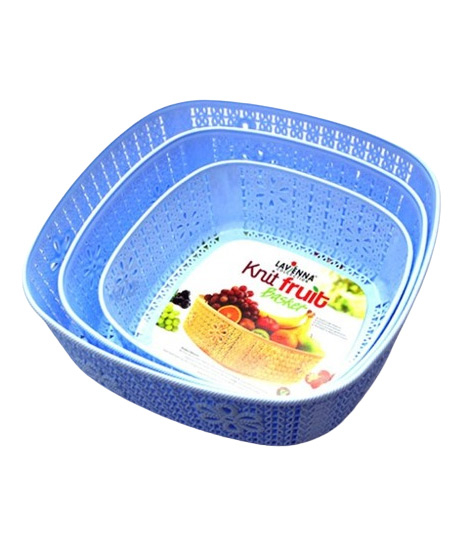 iShopping - Shopya Lavenna Collection Knit Fruit Basket Blue Pack Of 3