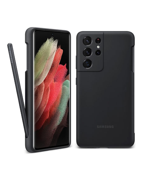 iShopping - Samsung Galaxy Silicone Cover With S-Pen For S21 Ultra