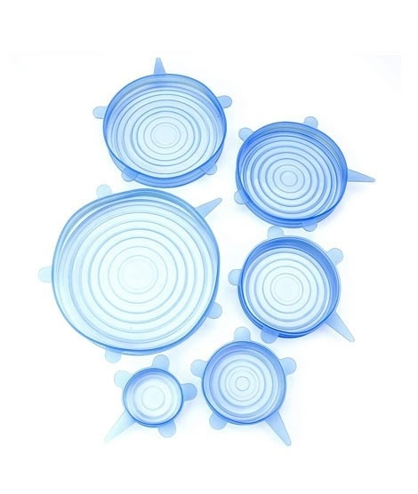 iShopping - Smart Accessories Silicone Stretch Lids Covers Pack of 6