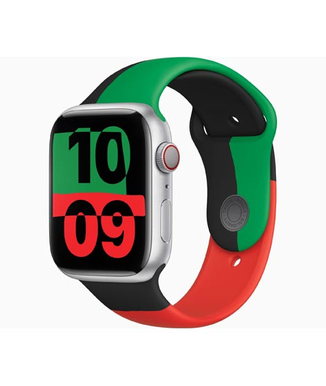 iShopping - Apple Watch Series 9 Silver Aluminum Case With Sport Band-GPS & Cellular-41 mm-Black Unity