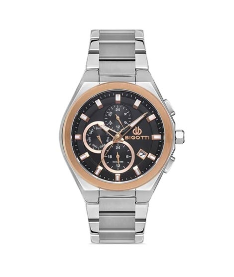 iShopping - Bigotti Stainless Steel Men's Watch Silver (BG.1.10351-4)