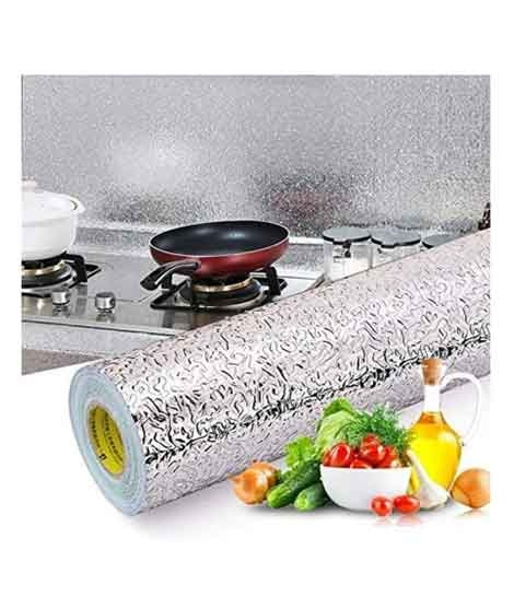 iShopping - Singaar Collection Kitchen Wall Aluminum Foil Stickers 2 Meter