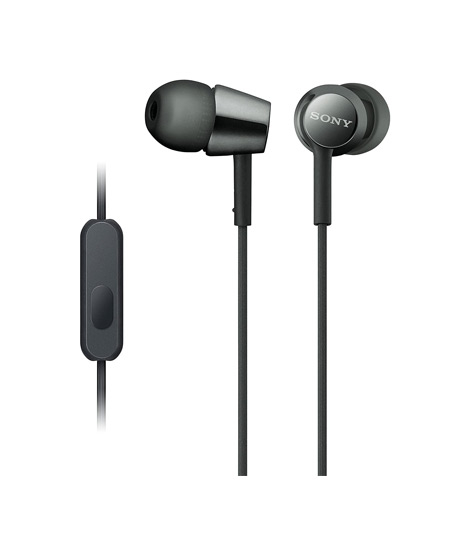 iShopping - Sony In-Ear Earphone (MDR-EX155AP)-Black