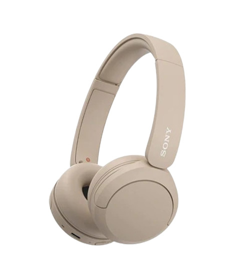 iShopping - Sony Wireless Headphones With Microphone (WH-CH520/BZ)-Beige