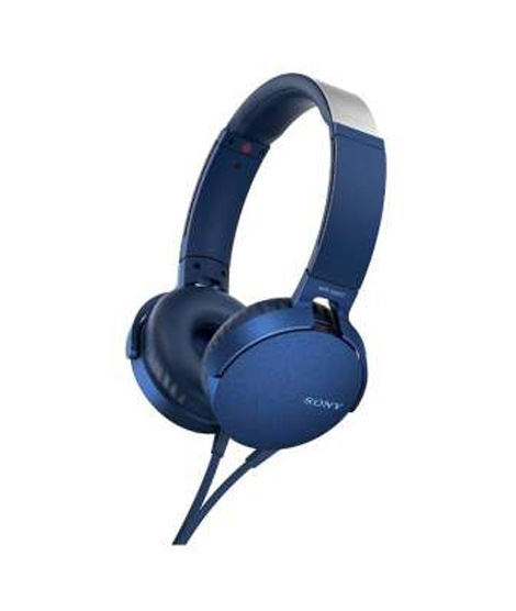 iShopping - Sony Extra Bass On-Ear Headphones Blue (MDR-XB550AP)