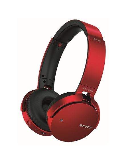iShopping - Sony Extra Bass Wireless Bluetooth On-Ear Headphones Red (MDR-XB650BT)