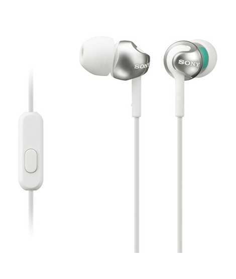 iShopping - Sony Monitor Headphones For Android Device White (MDR-EX110AP)