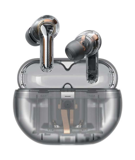 iShopping - SoundPEATS Capsule3 Pro Transparent Edition Wireless Earbuds-Black