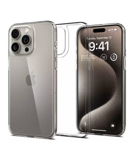 iShopping - Spigen Airskin Hybrid Clear Case For Apple iPhone 15 Pro Max (ACS06554)