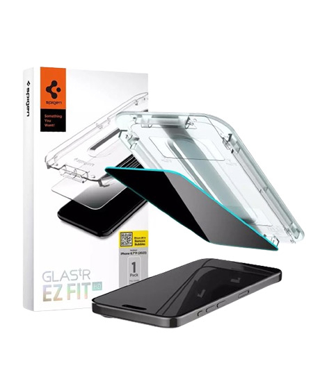 iShopping - Spigen GlastR EZ Fit HD Screen Protector Case For iPhone 15 Pro Max Pack Of 1 (AGL07118)